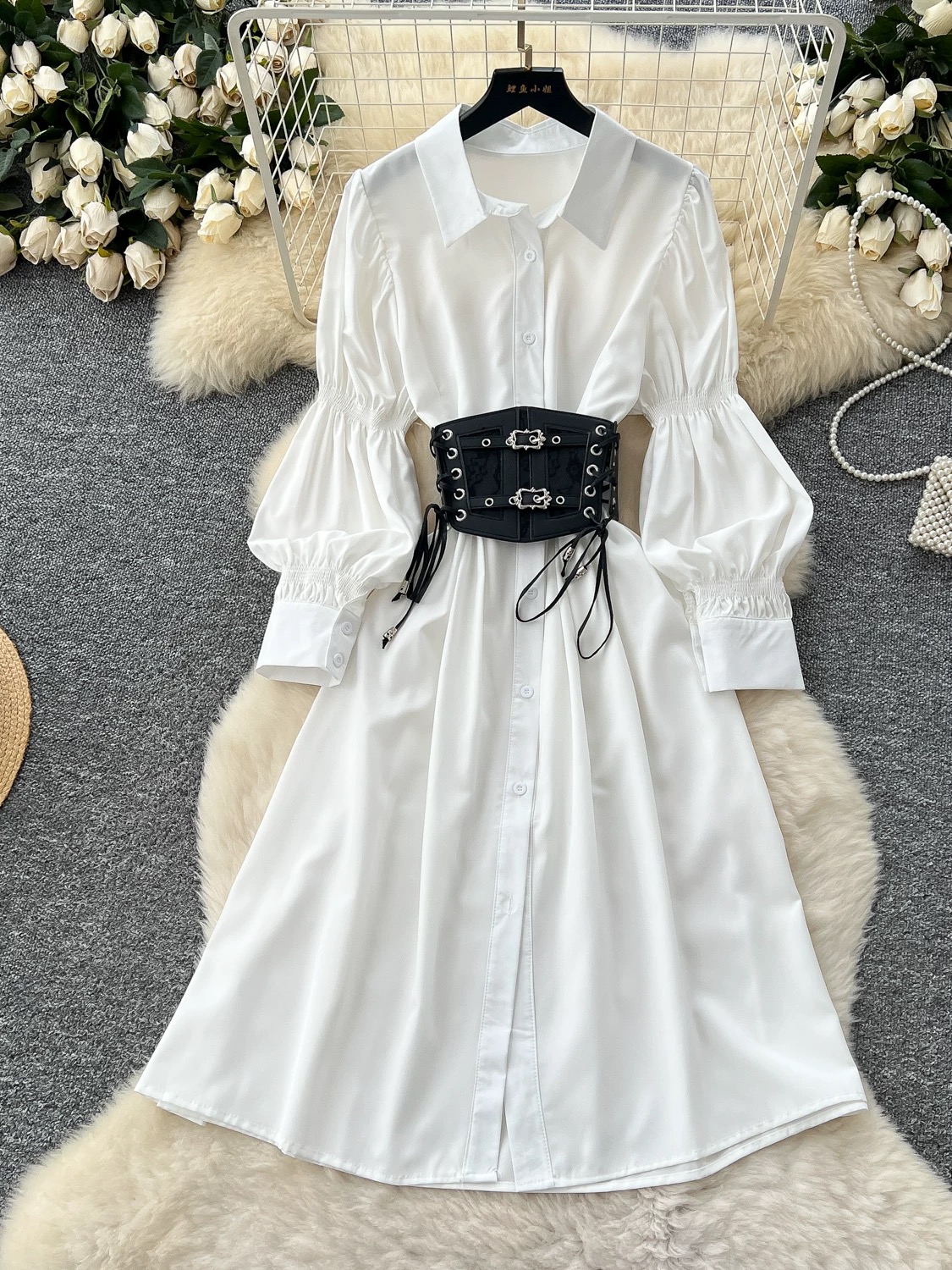 Sweet butterfly shirt dress SD133
