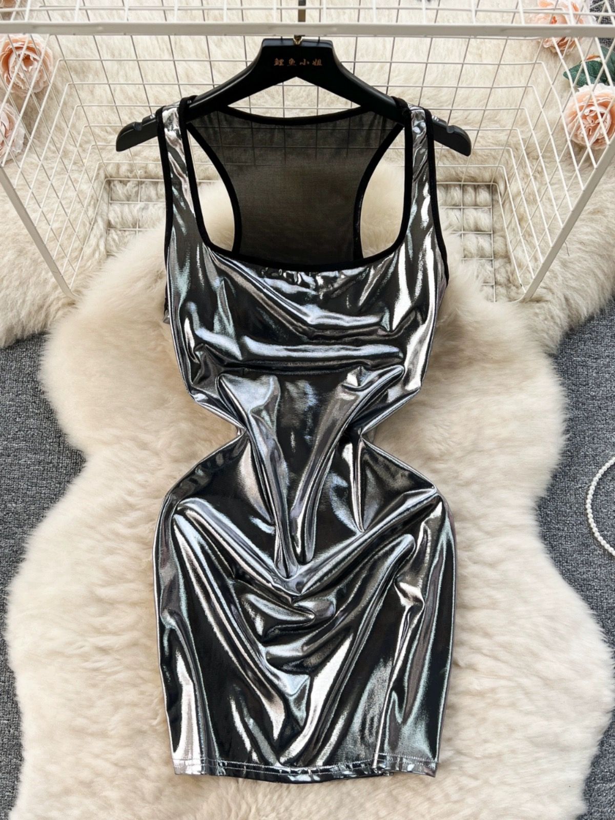 Feels like heaven metallic dress CBC617 image
