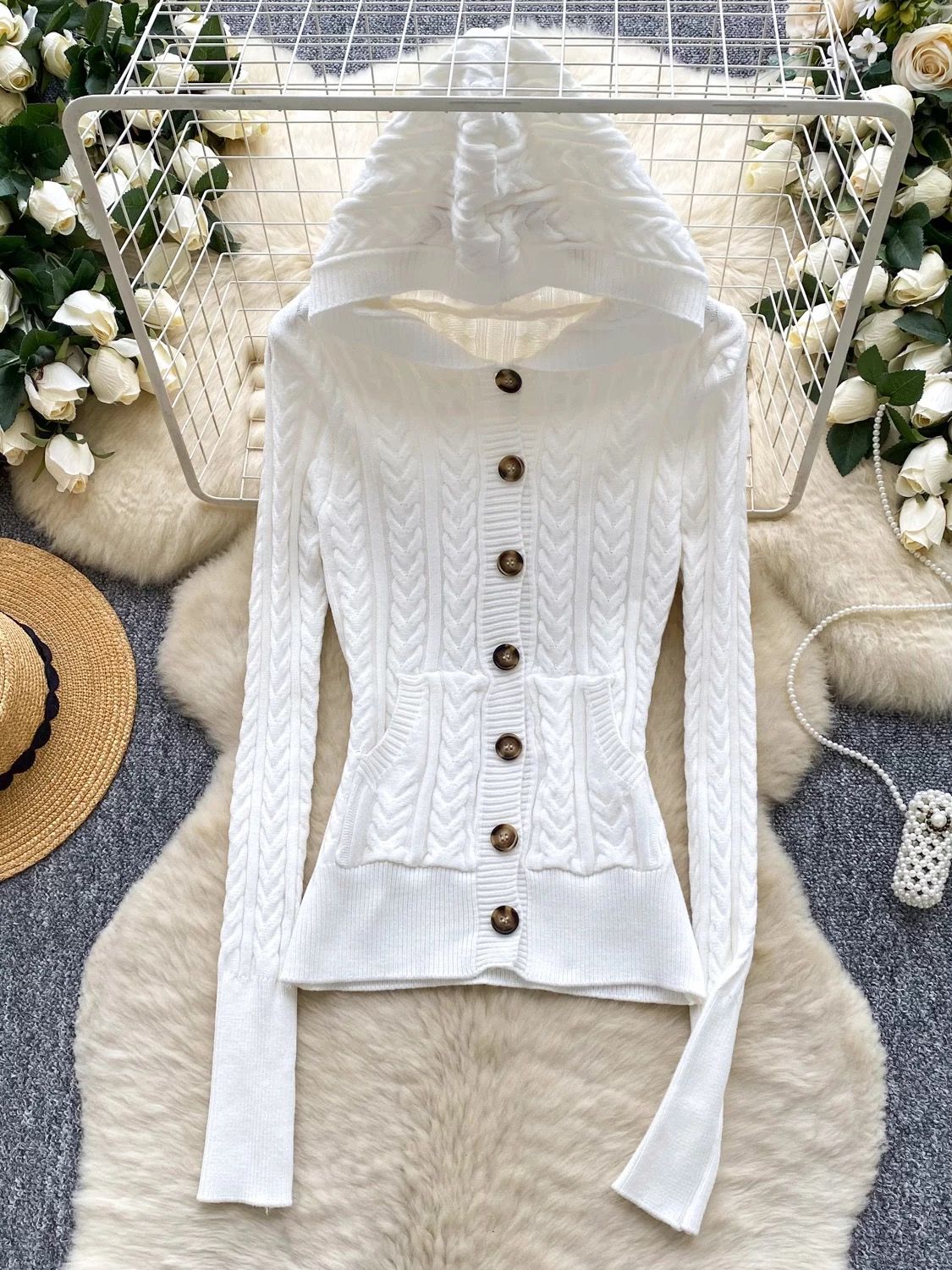 Wool babe hoodie top KTO239 image
