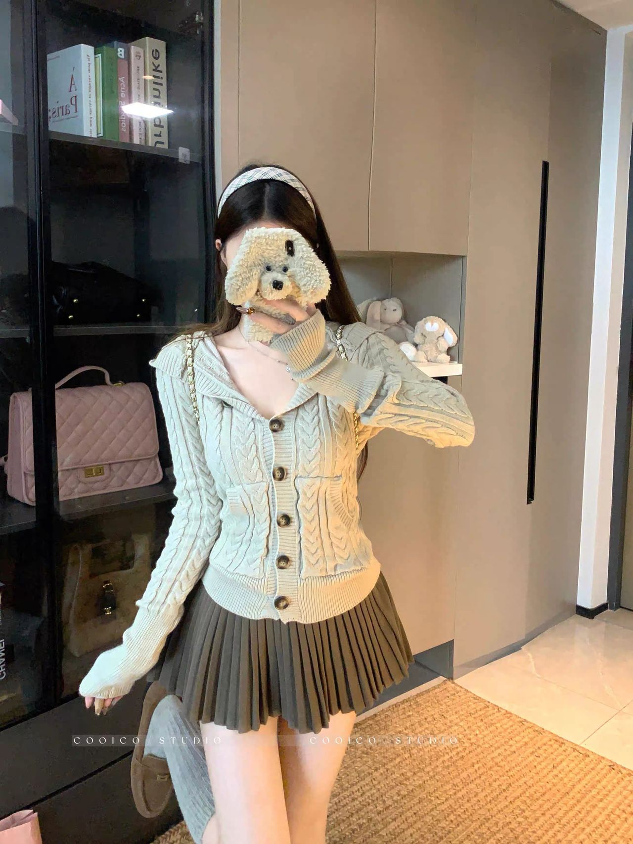 Wool babe hoodie top KTO239 image