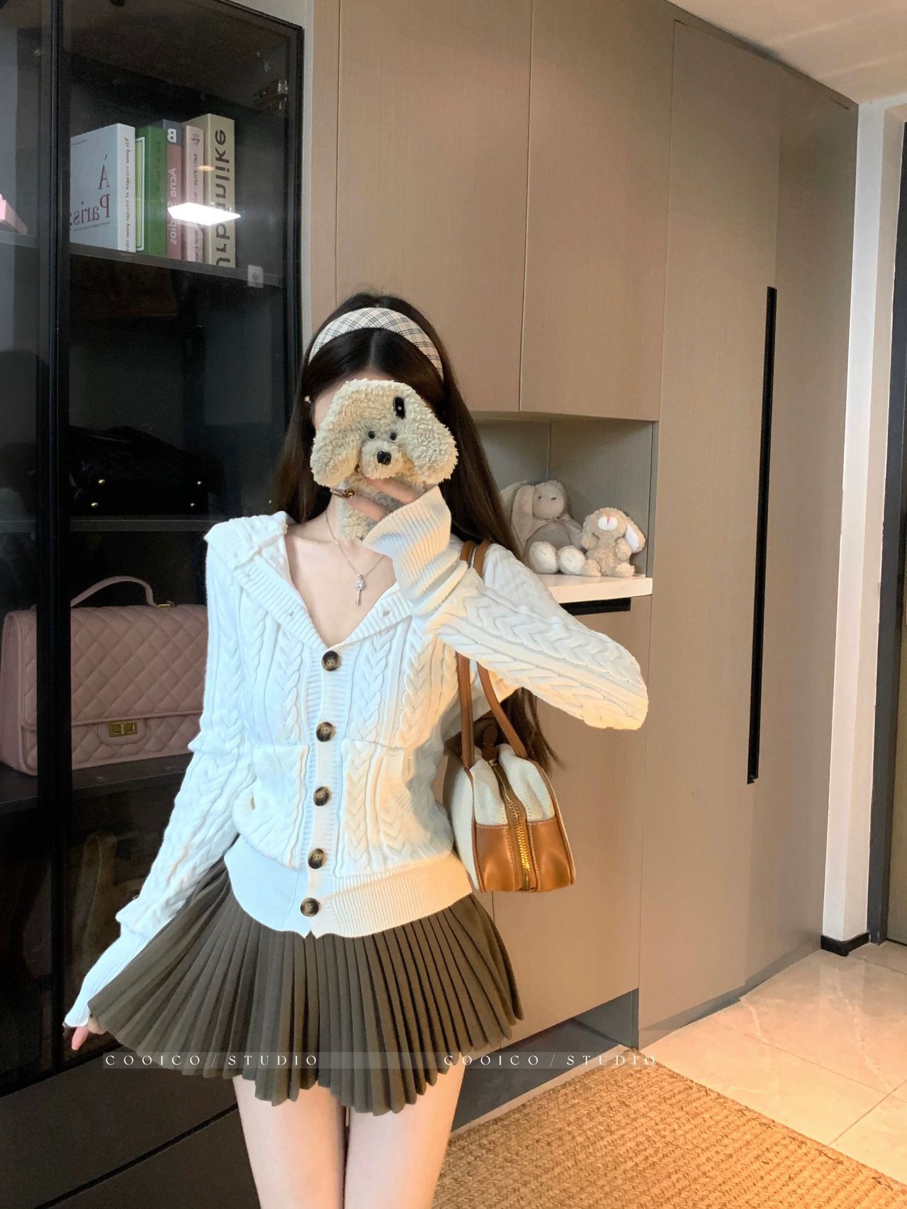 Wool babe hoodie top KTO239 image