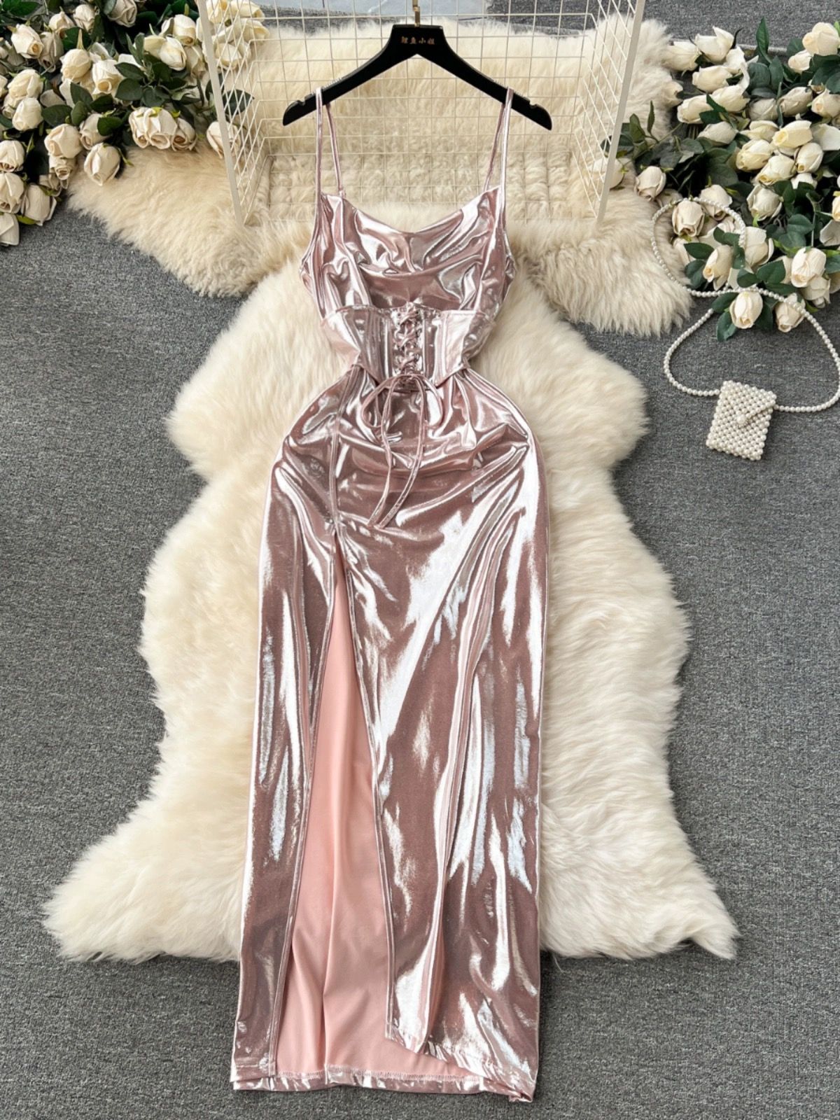 Tight fit metallic Dress CBC722 image
