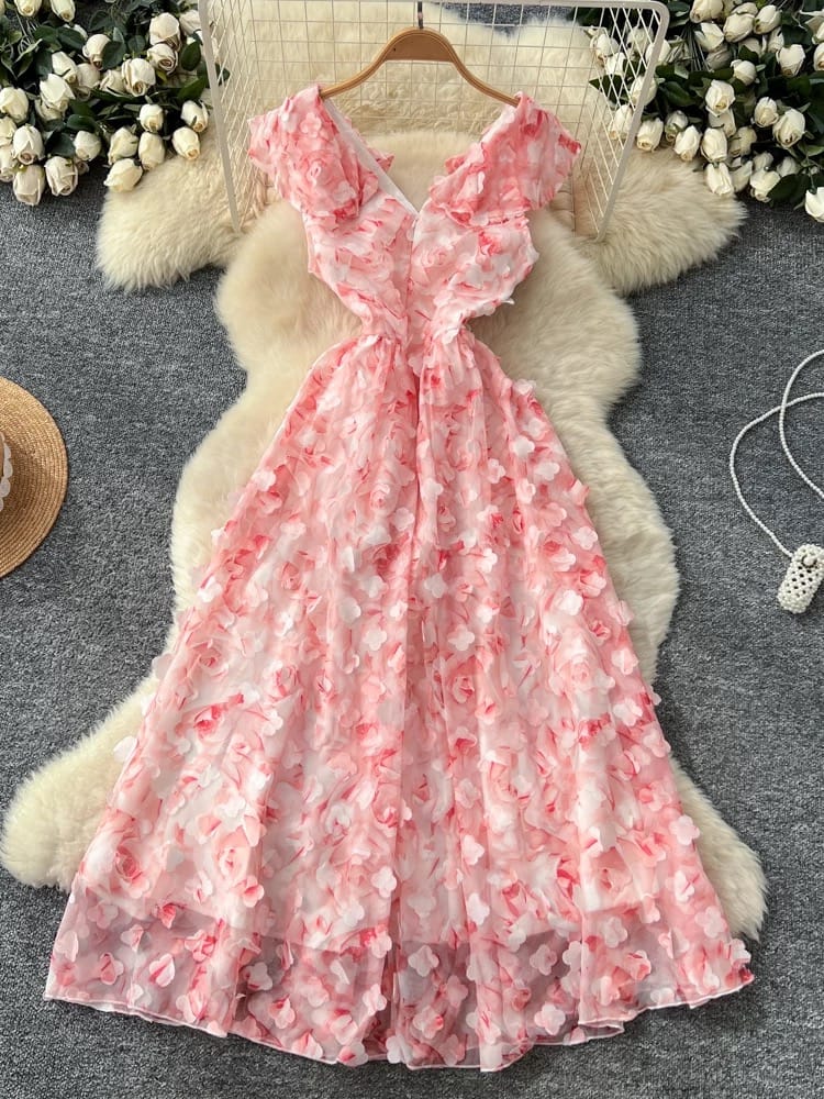 Summer angel floral dress EVD279 image