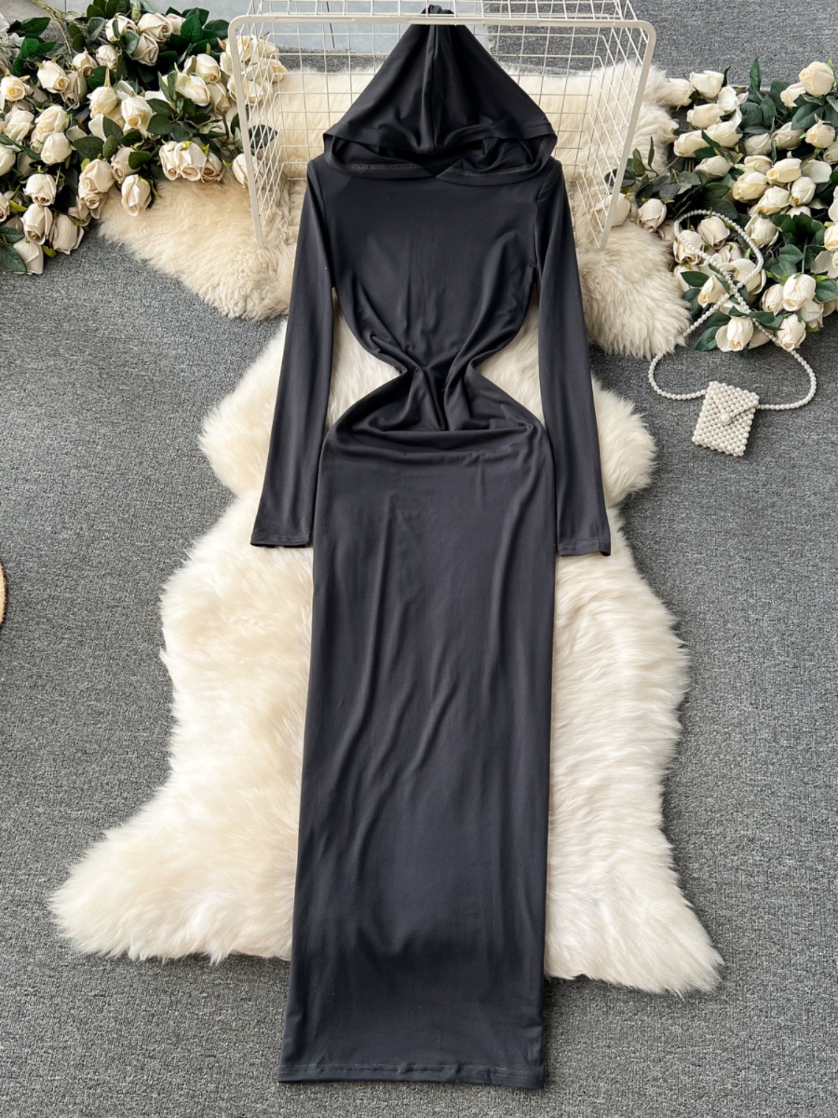 Sparkle night hoodie dress CBC613