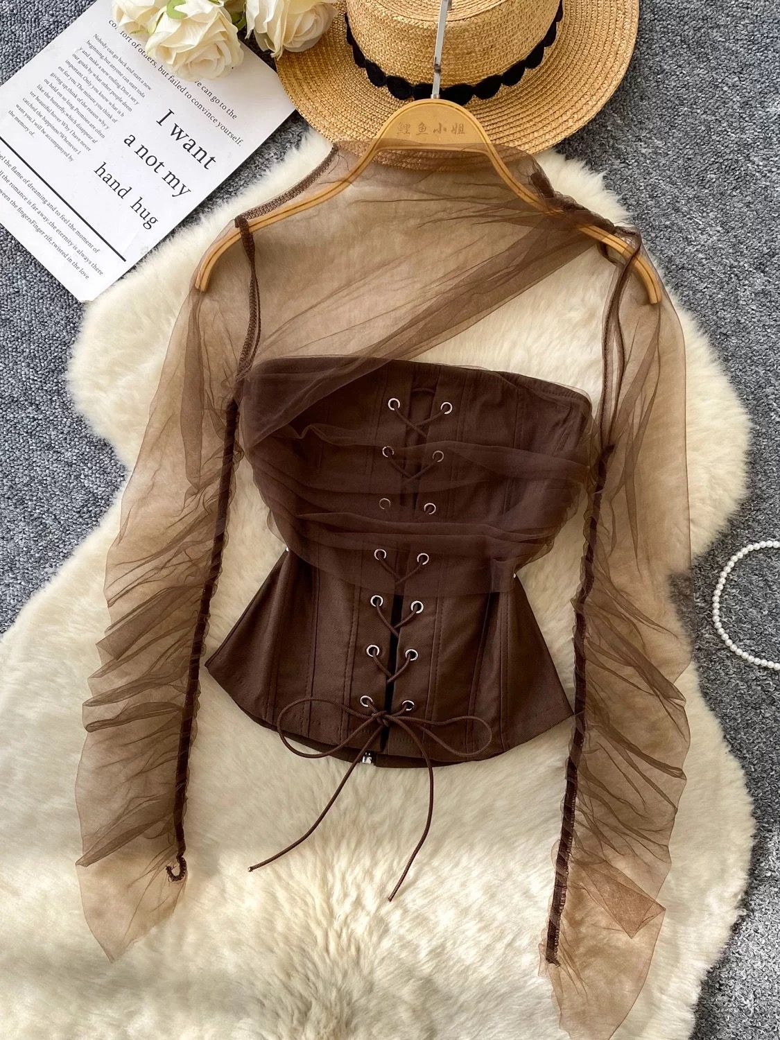 Cross that line corset top CS176 image