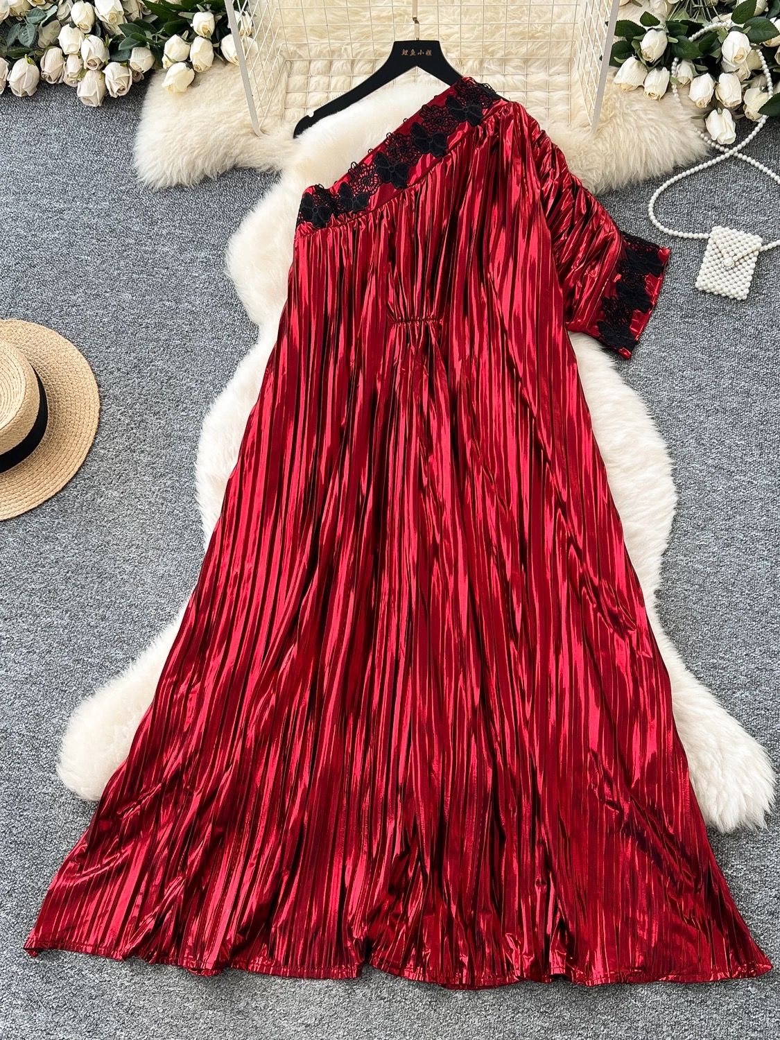 Special guest metallic designer dress EVD193 image