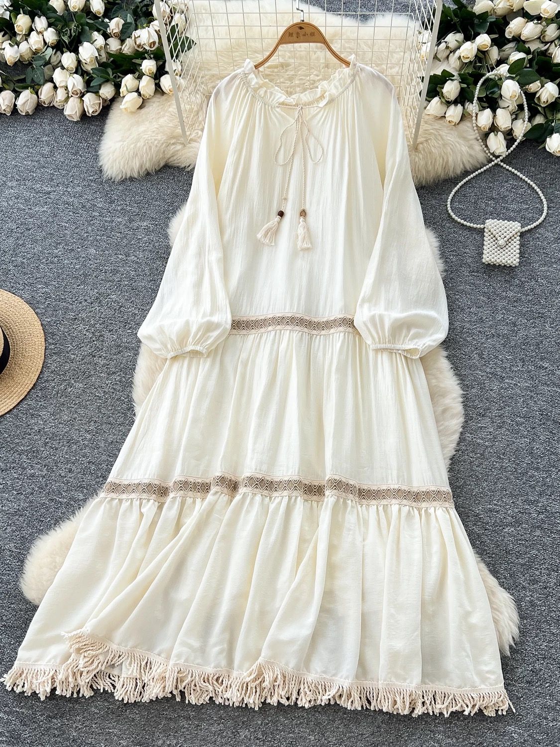 Winter doll tassel dress CD822 image