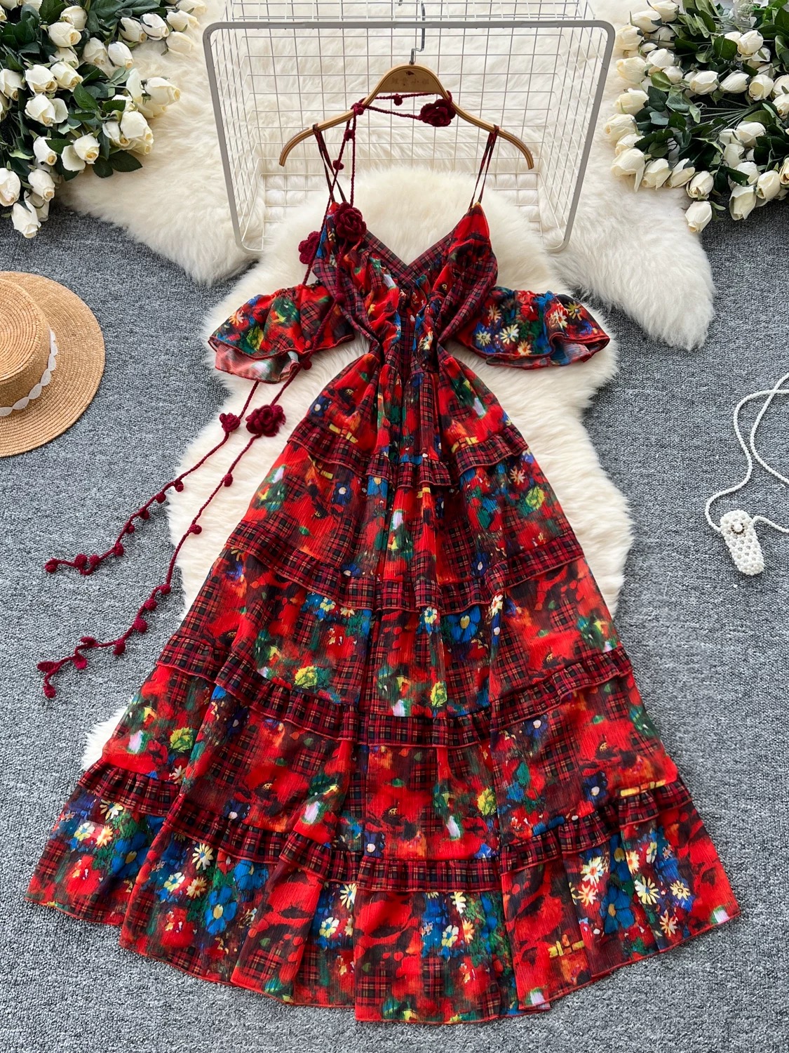 Collecting shells dress CD1643