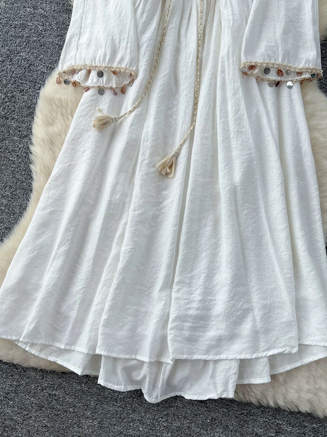 Fall leaves embroidery dress CD1636 image