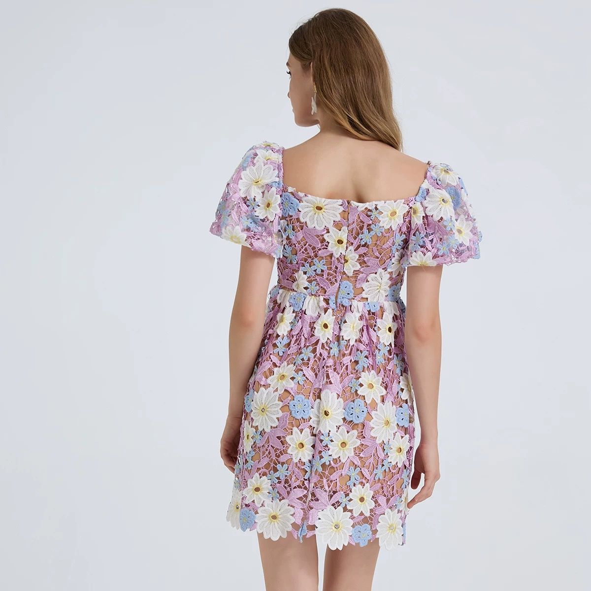 Made my point lace dress CD444 image