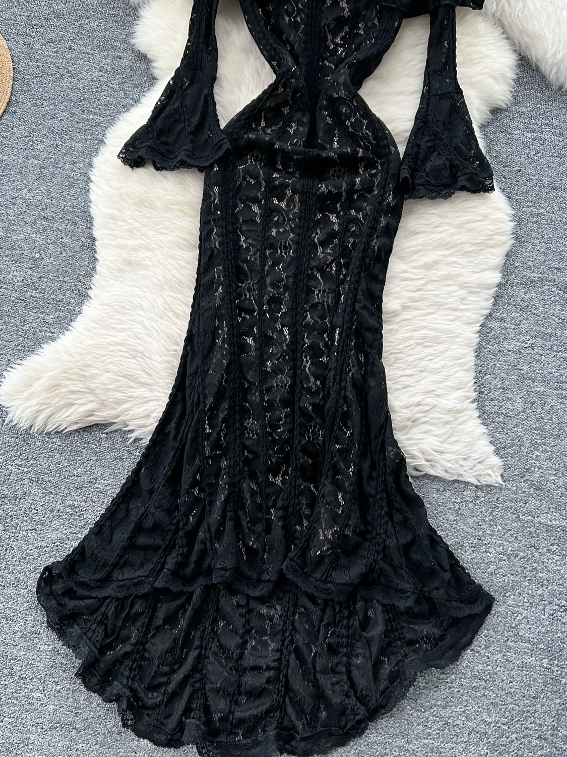 Simple and sweet lace dress CD1638 image