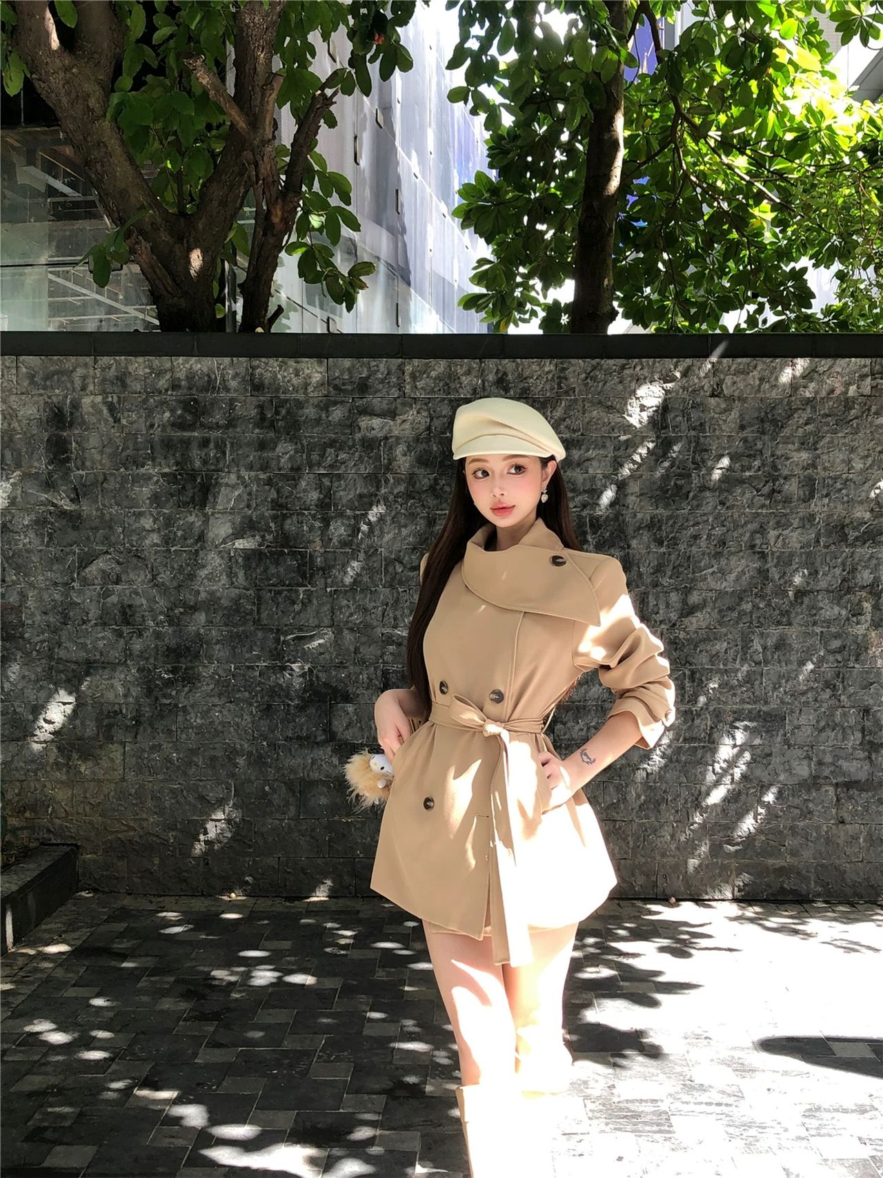 Pretty dainty trench coat COA143 image