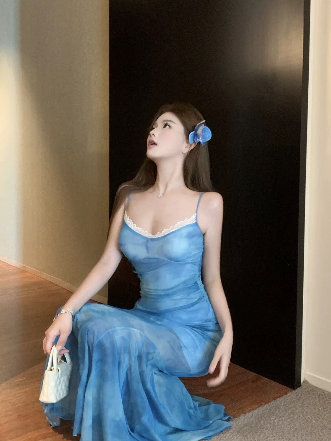 Mela two tone dress CD449 image