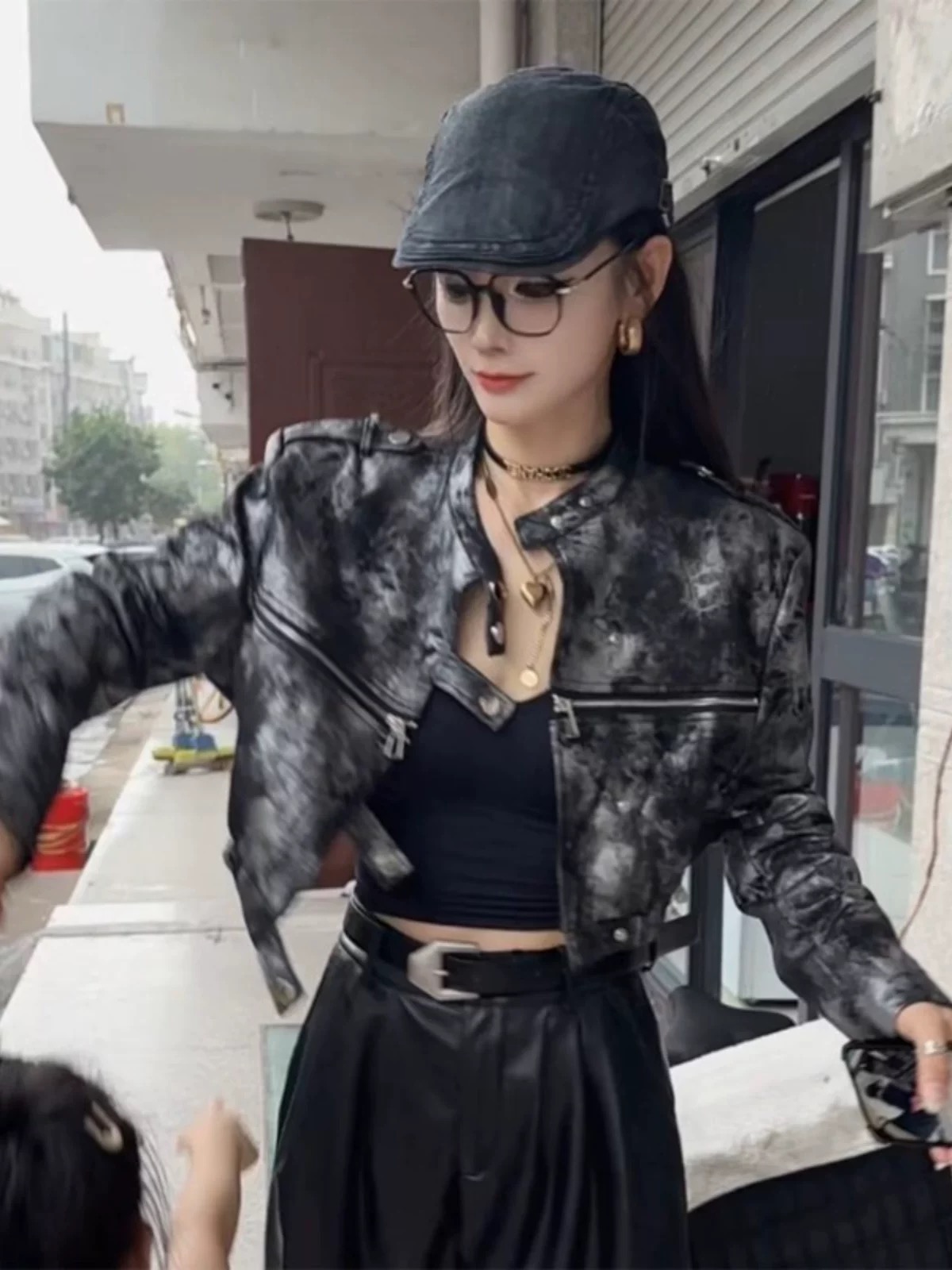 She means business biker jacket CJ165 image