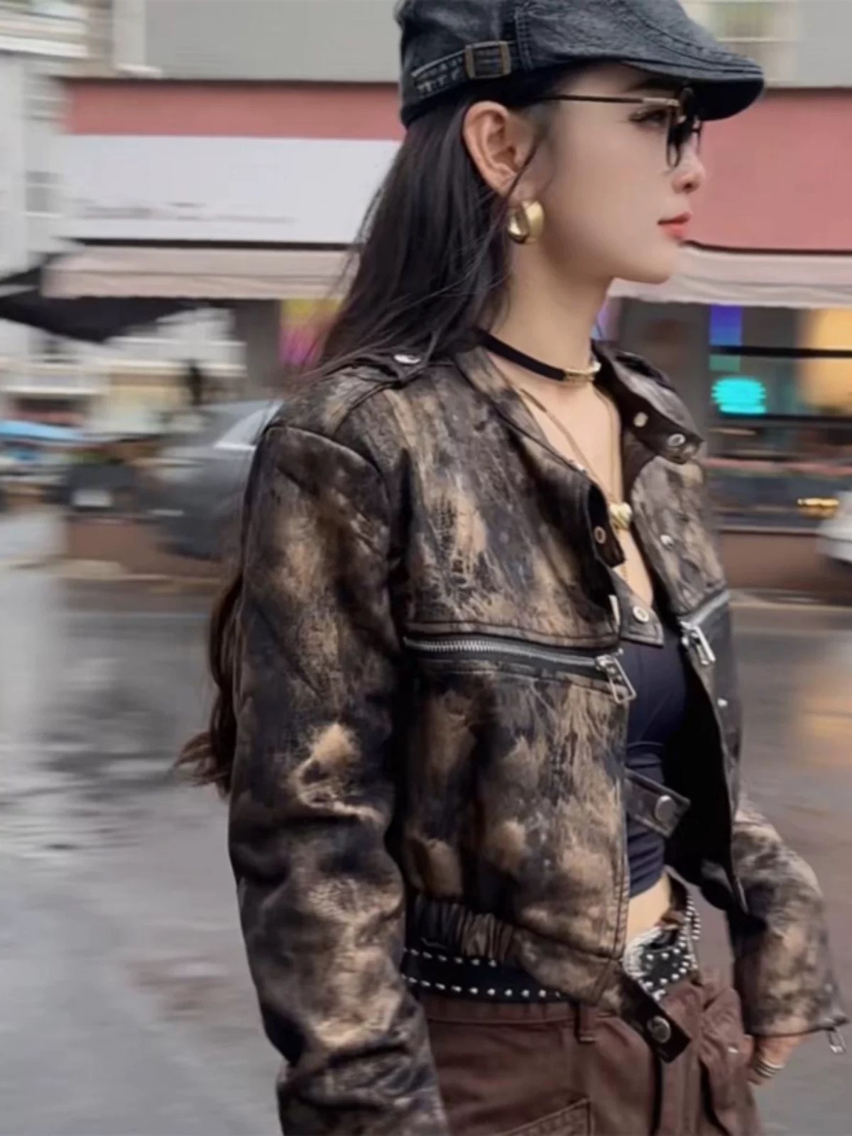 She means business biker jacket CJ165 image