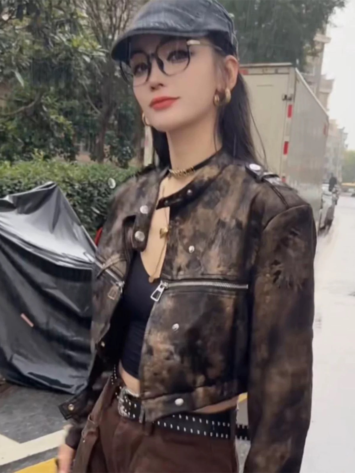 She means business biker jacket CJ165 image