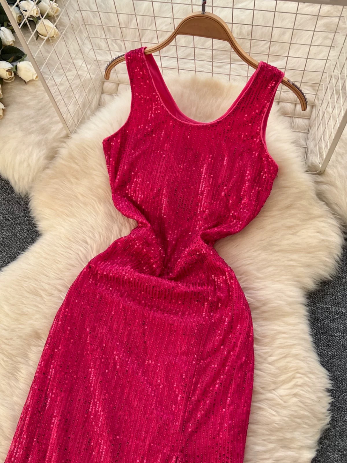 Leave a message sequin dress FD1430 image