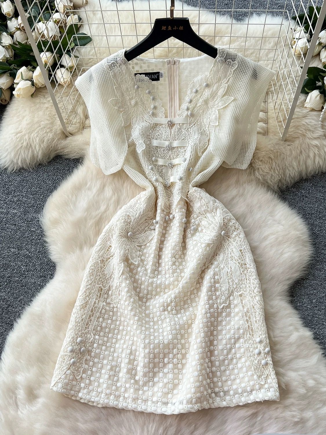 Butterfly baby dress FD1043 image