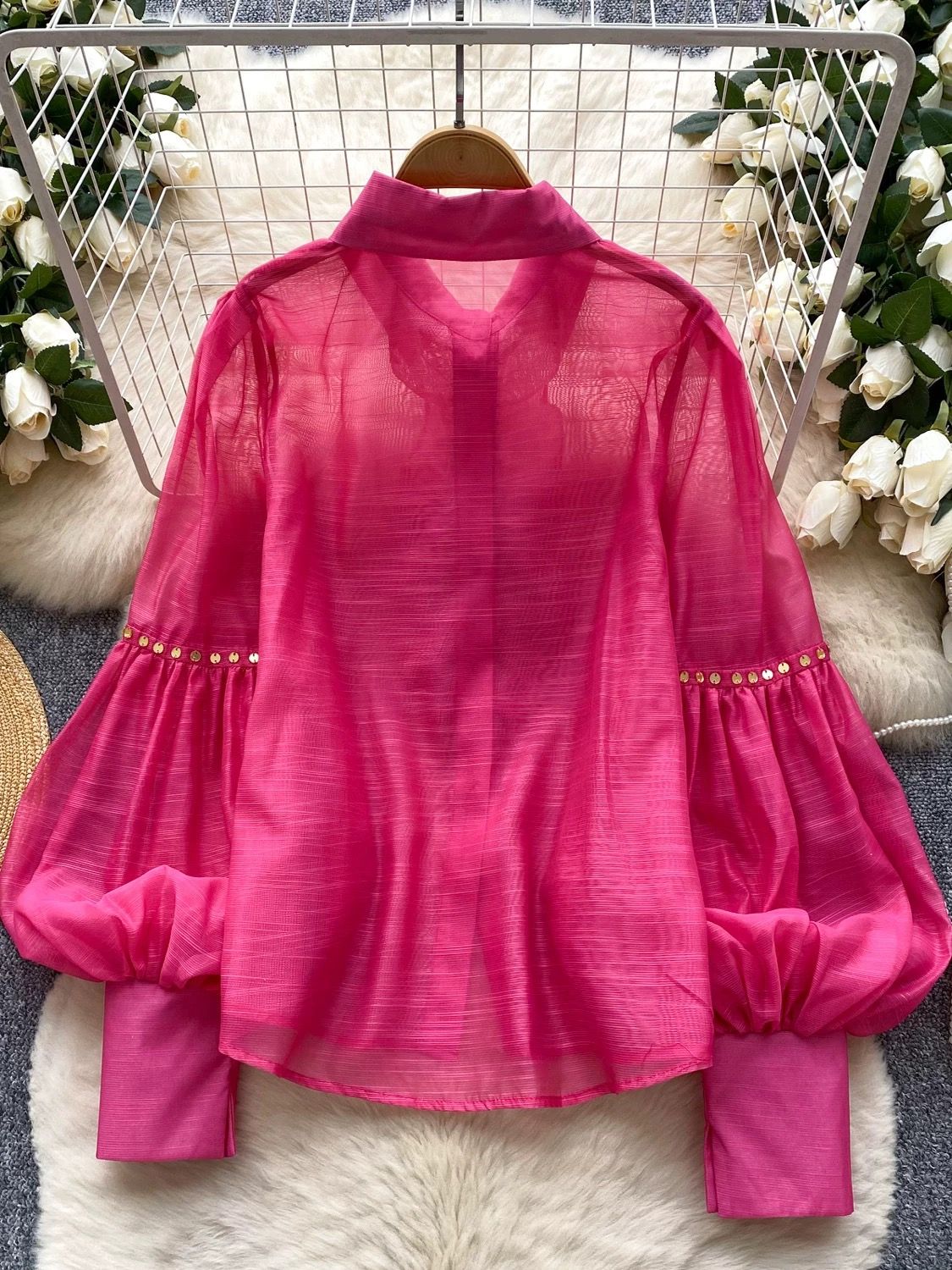 Crushing hearts Korean blouse BE377 image