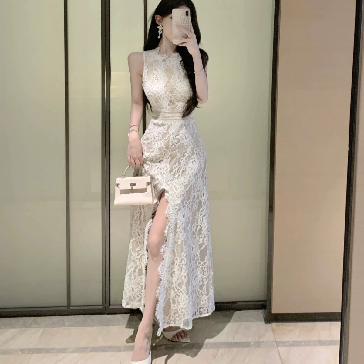 Seductress party lace dress  FD469 image