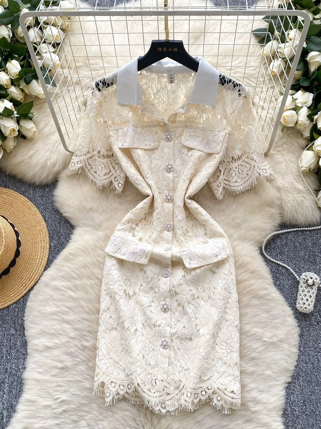 Cool girl lace dress FBC397 image