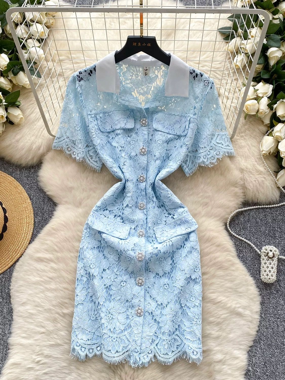 Cool girl lace dress FBC397 image