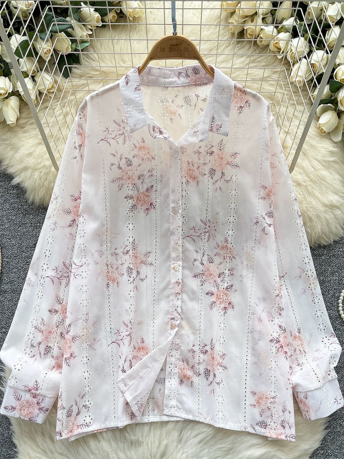 Here and now lace shirt SH111 image