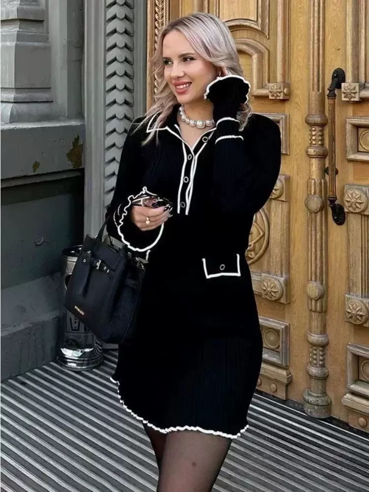 Night drives sweater dress KD345 image