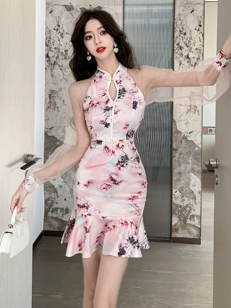 Extra credit qipao dress Q120 image