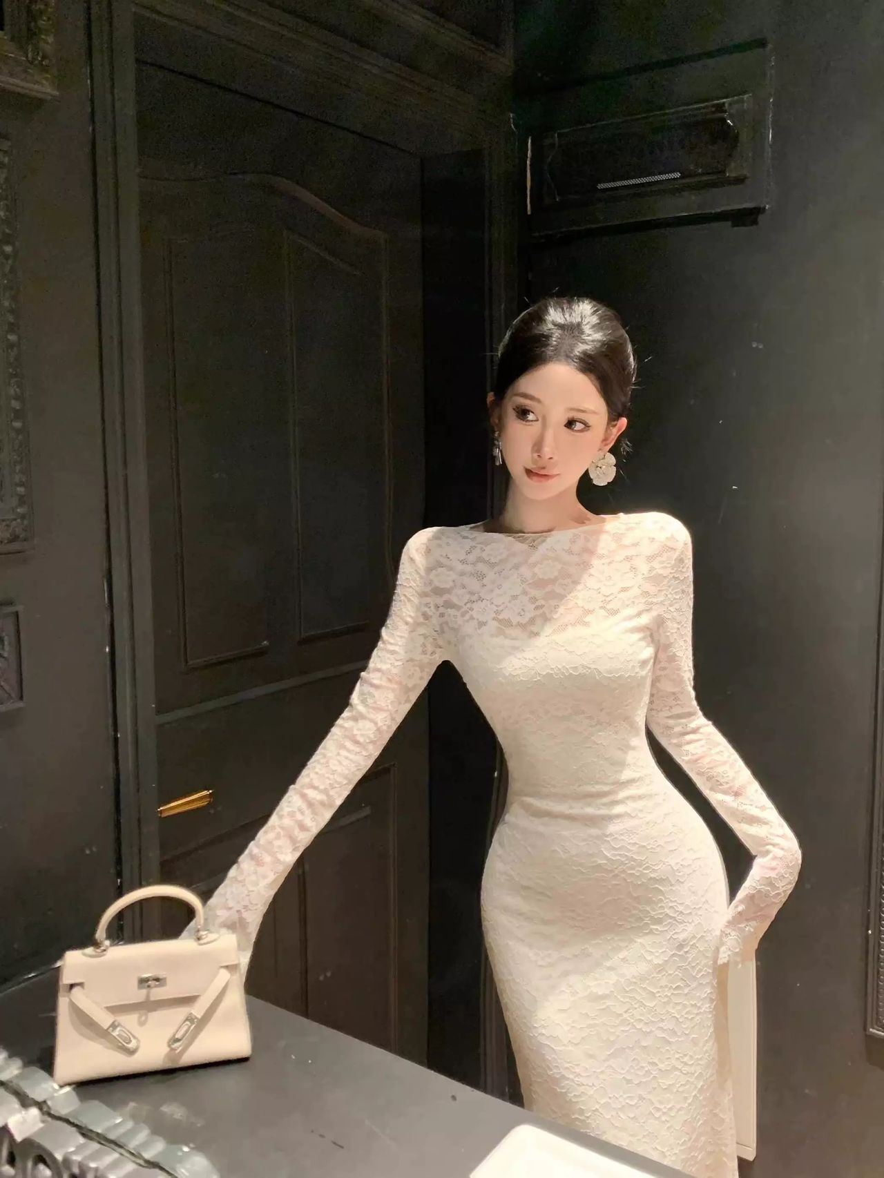 Meet my expectations lace dress FBC411 image