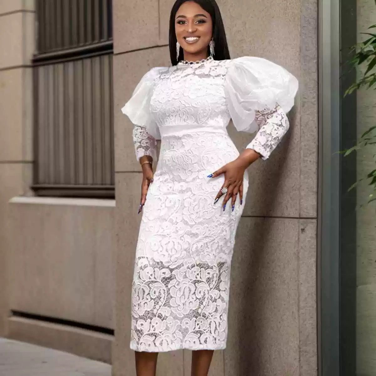 Eye of fashion lace dress EBC279 image