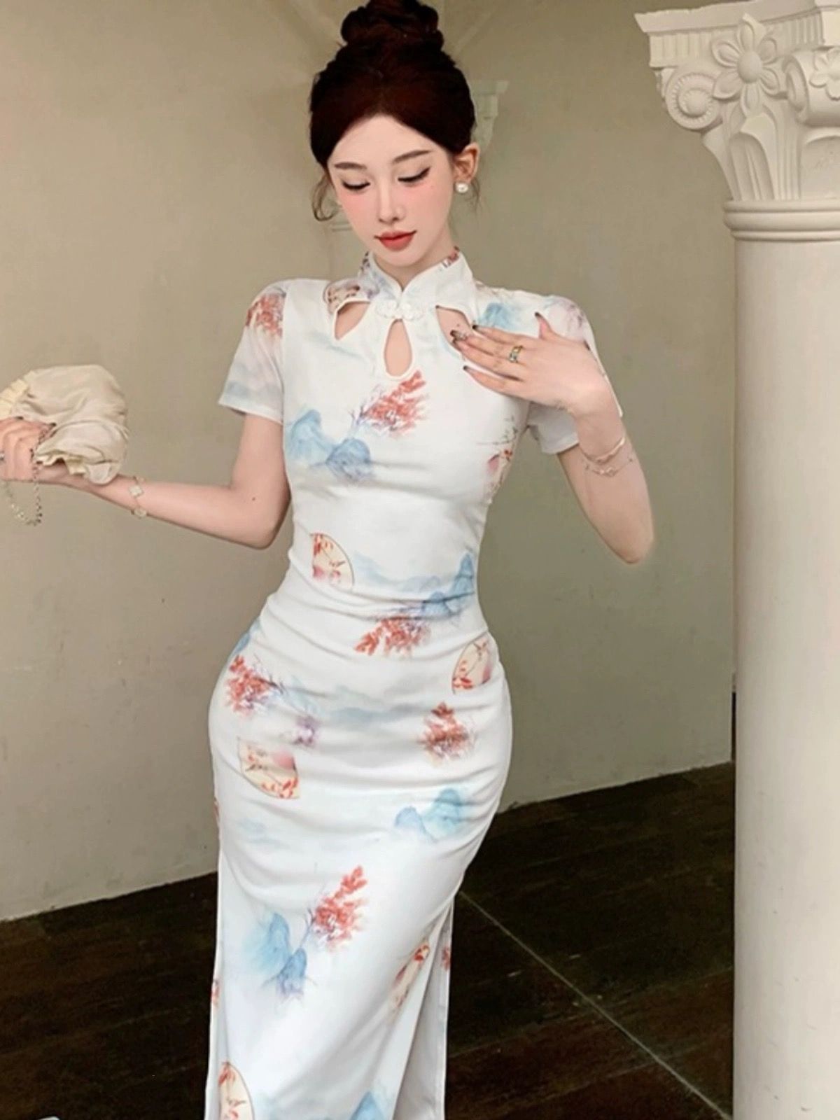 Sparks of sassy qipao dress Q137 image