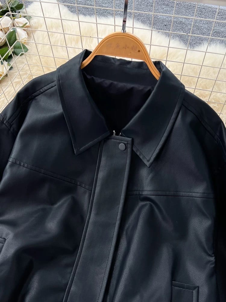 Biker club leather jacket LJ120 image