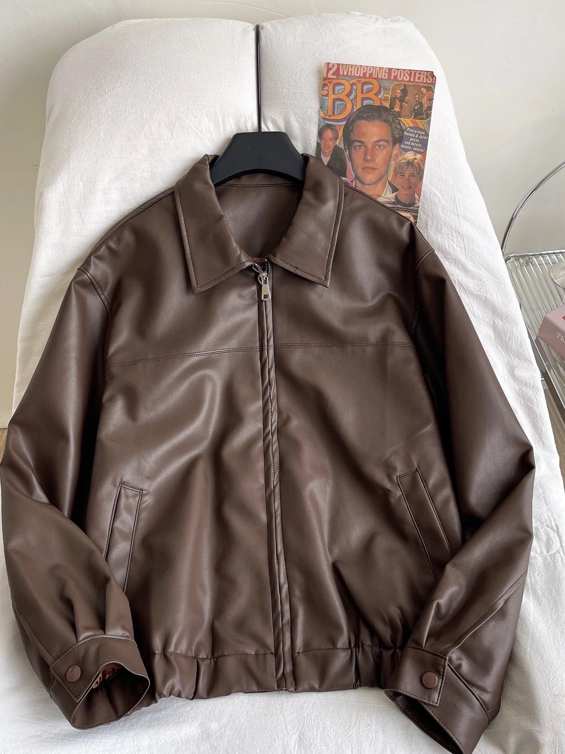 Babe alert leather jacket LJ121 image