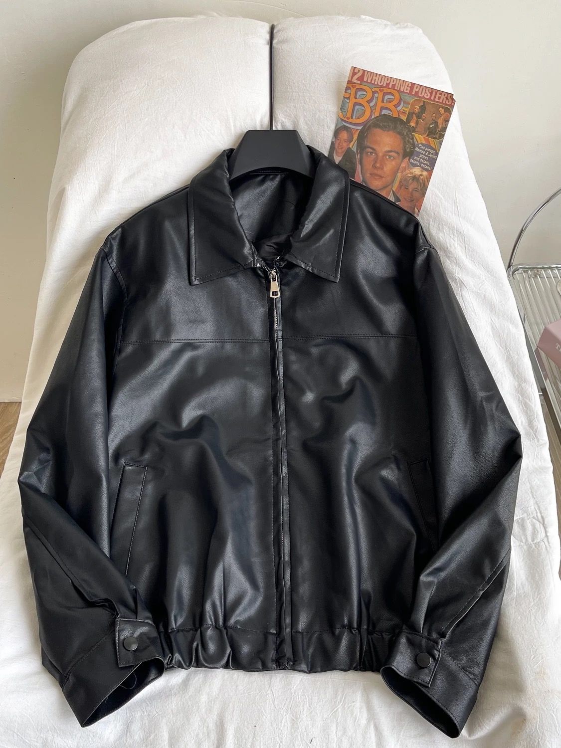 Babe alert leather jacket LJ121 image