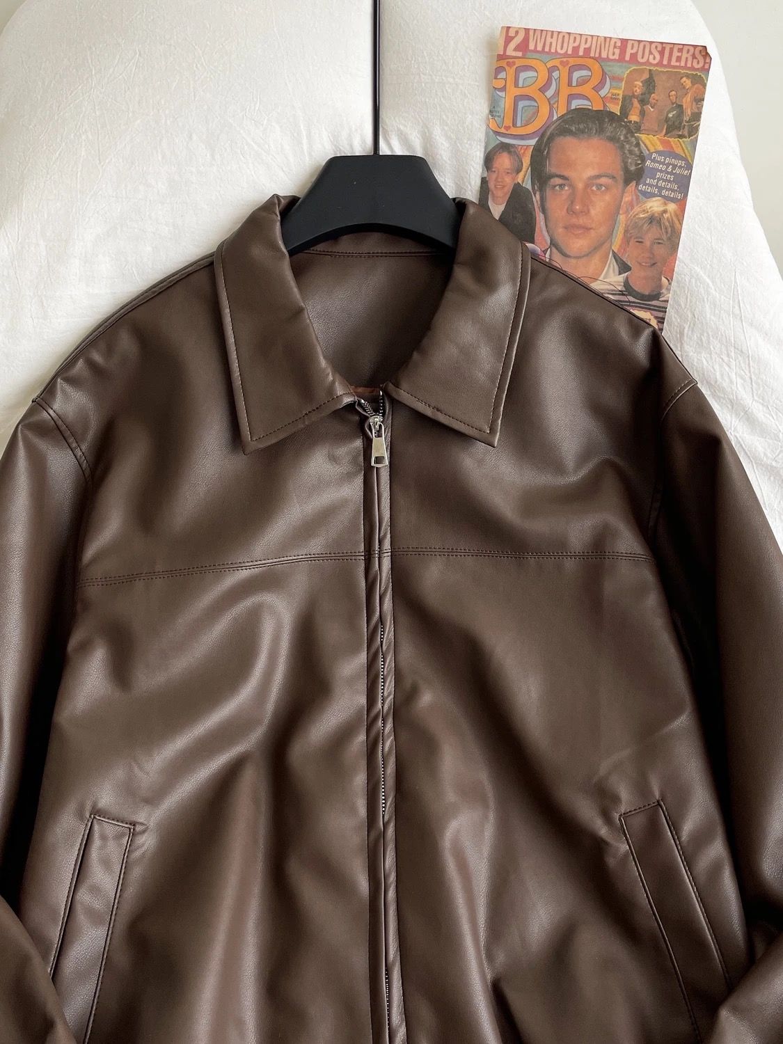 Babe alert leather jacket LJ121 image