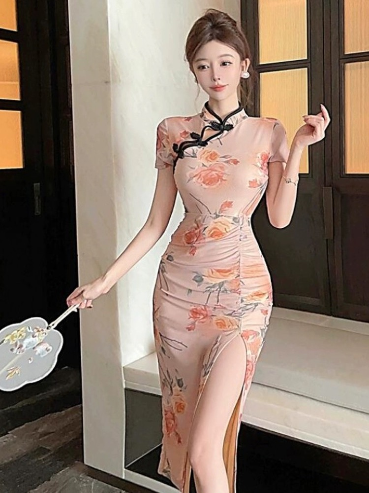 Fire of passion qipao dress Q140