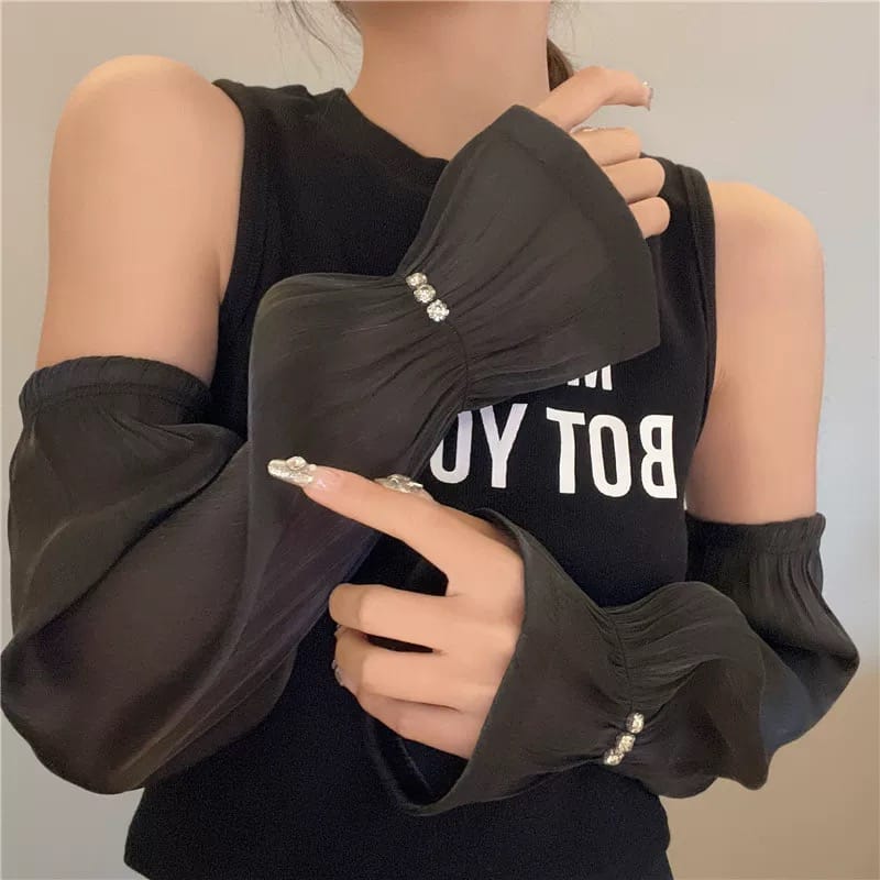 Modern girl detachable sleeves AC173 image