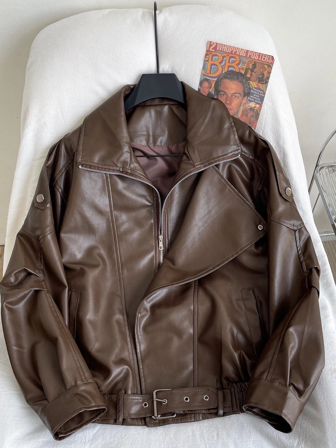 Keep the same energy leather jacket LJ127 image