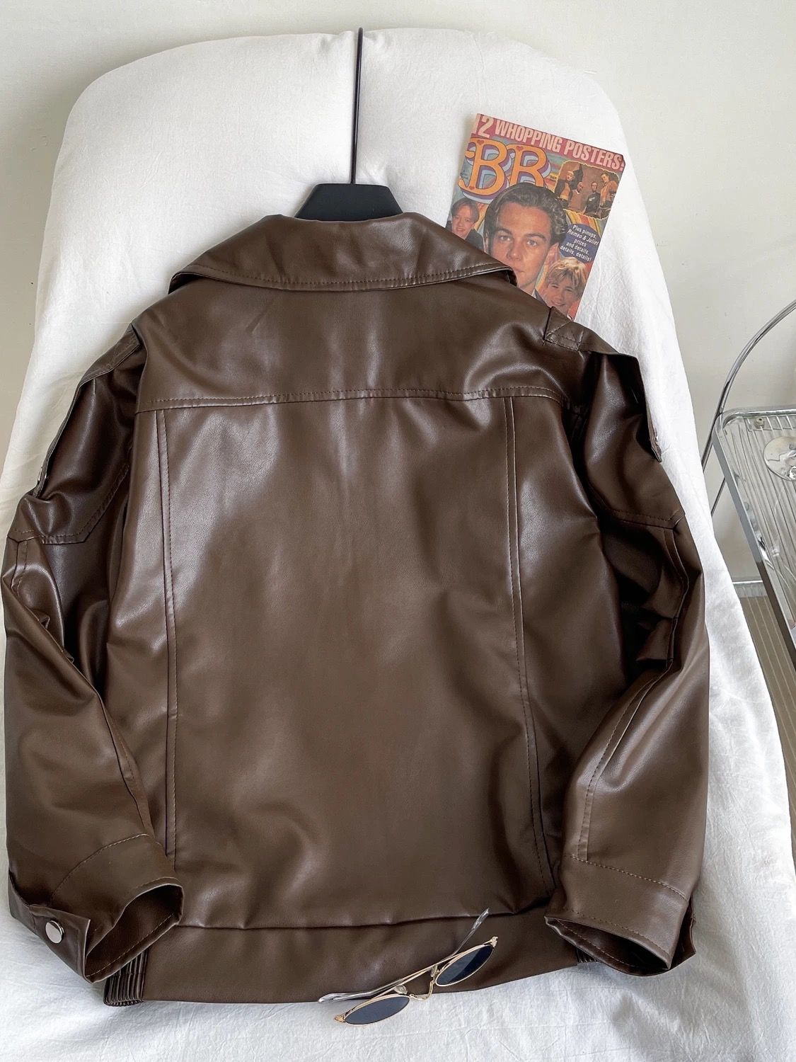 Keep the same energy leather jacket LJ127 image