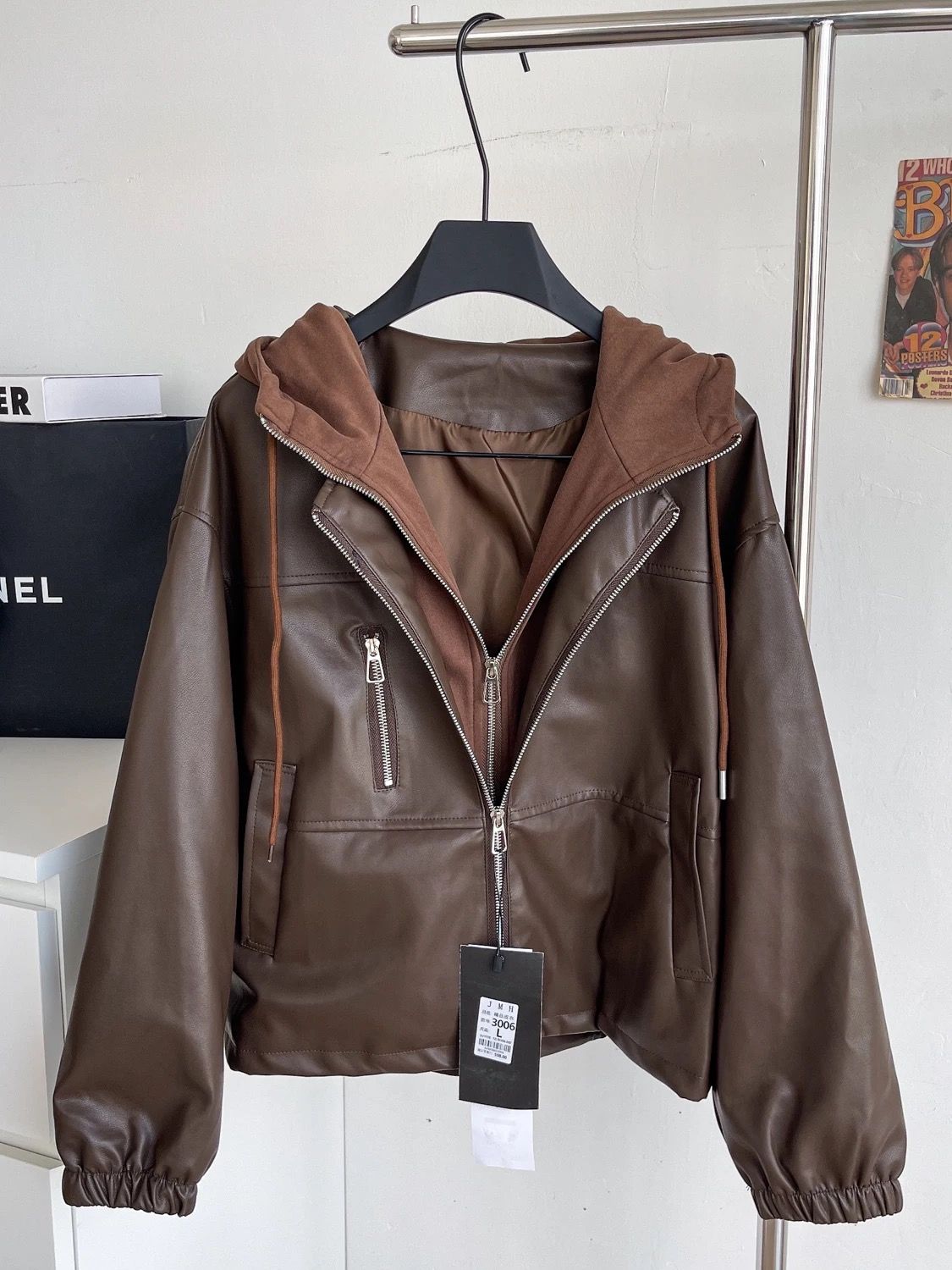 Around the track leather jacket LJ128 image