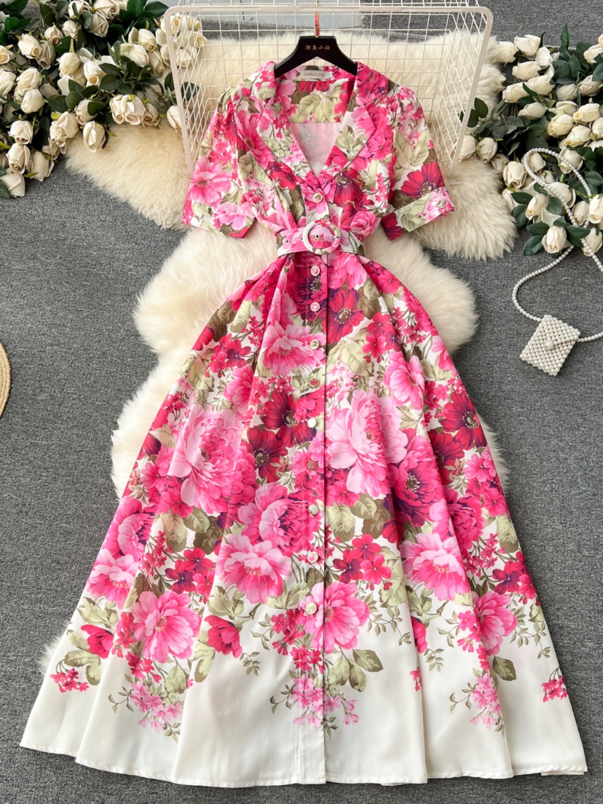 Vineyard floral dress ED251