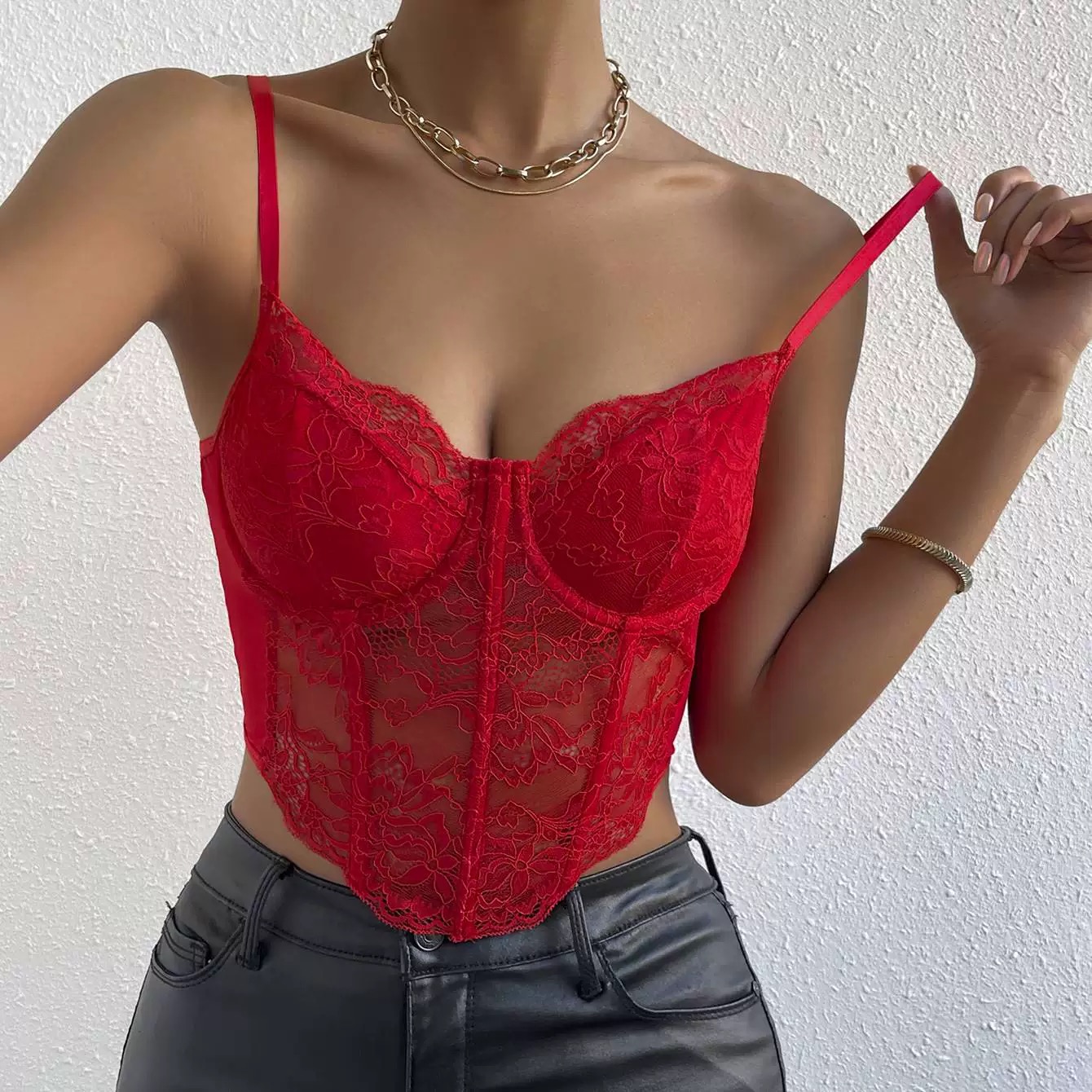 Wait for no one corset top CS177 image