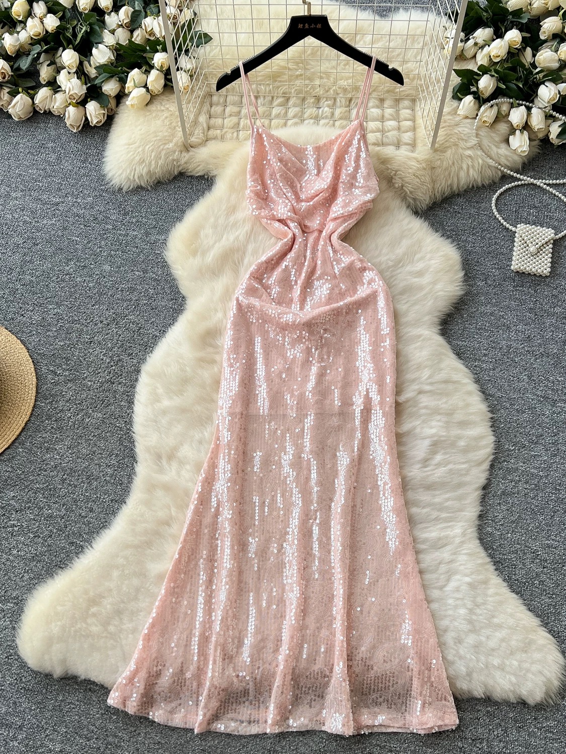 Street romance sequin dress FD1058