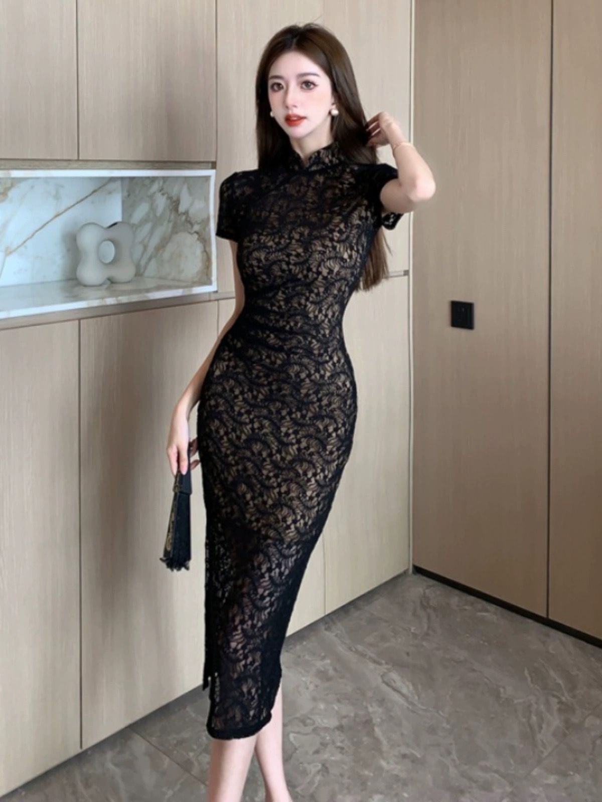 Always sexy lace dress CBC734 image