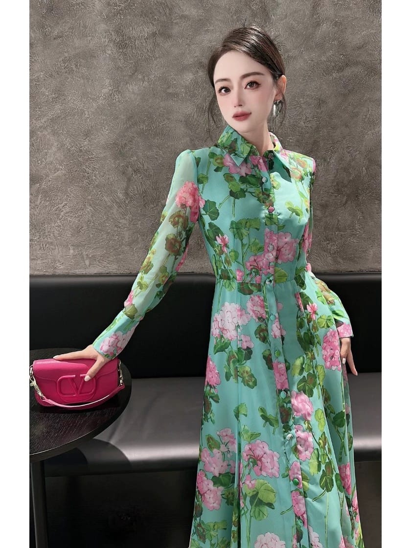 Gala worthy floral dress CD496 image