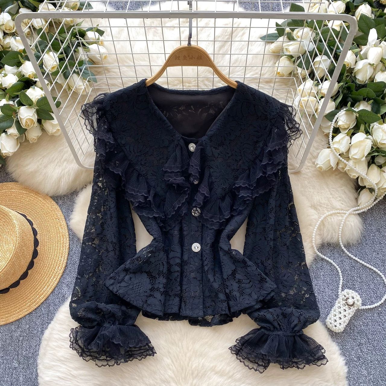 Love attitude lace top FTO244 image