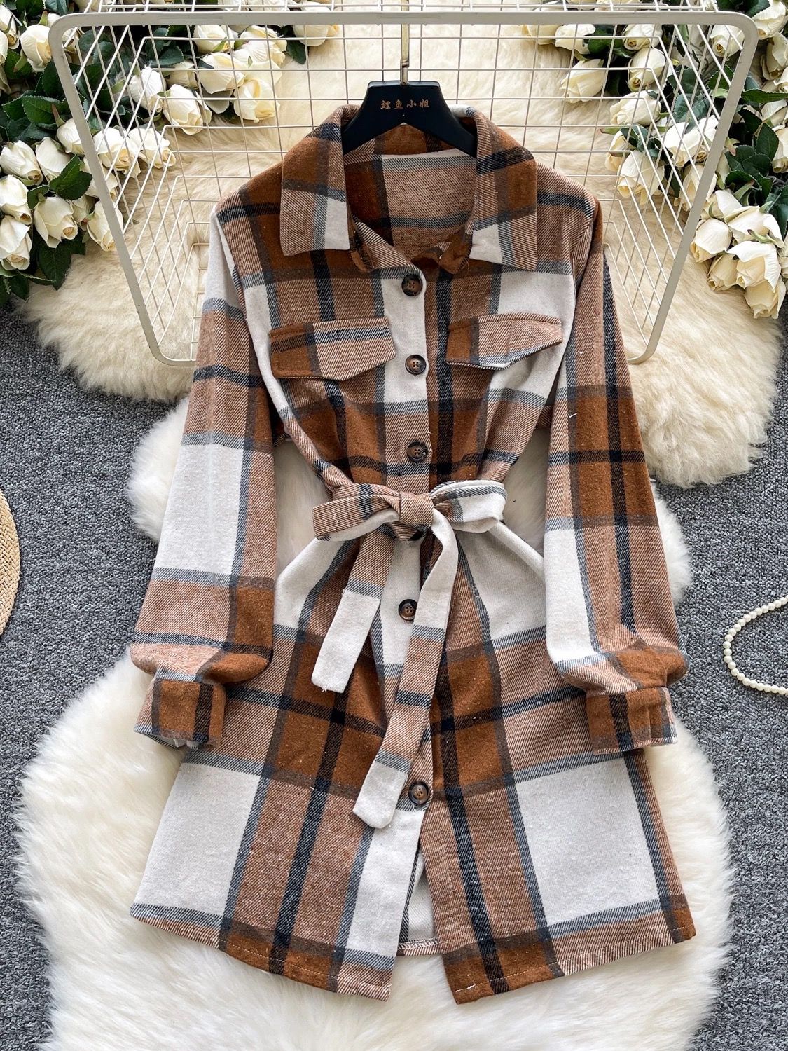 Babe alert shirt dress SD161 image