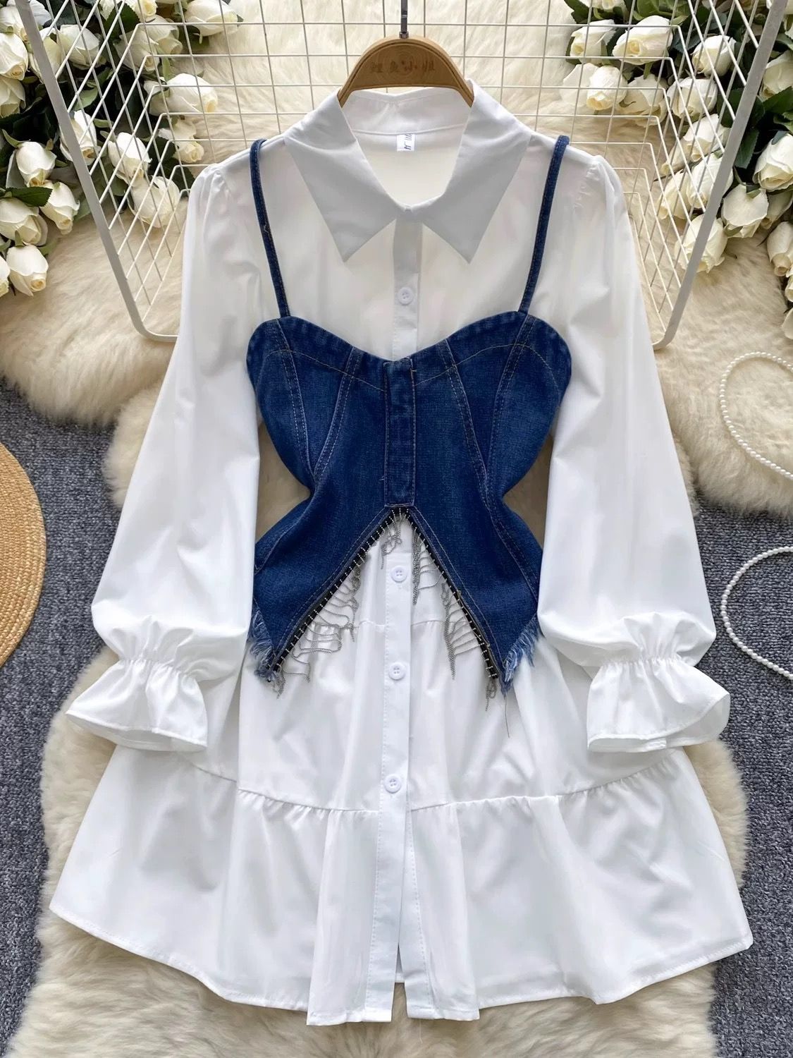 Moto mayhem shirt dress SD163 image