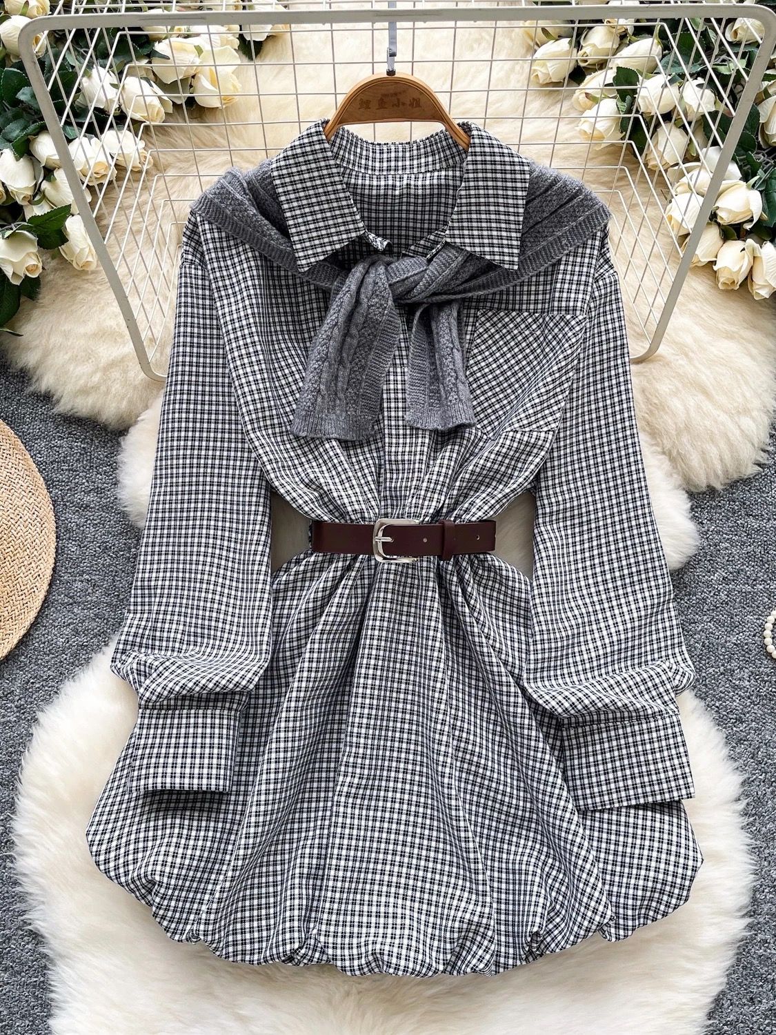 Dangerous emotions shirt dress set SD153 image